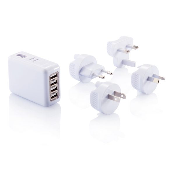 UTIKAČ PUTNI SA ČETVEROSTRUKIM USB ULAZOM P820.373